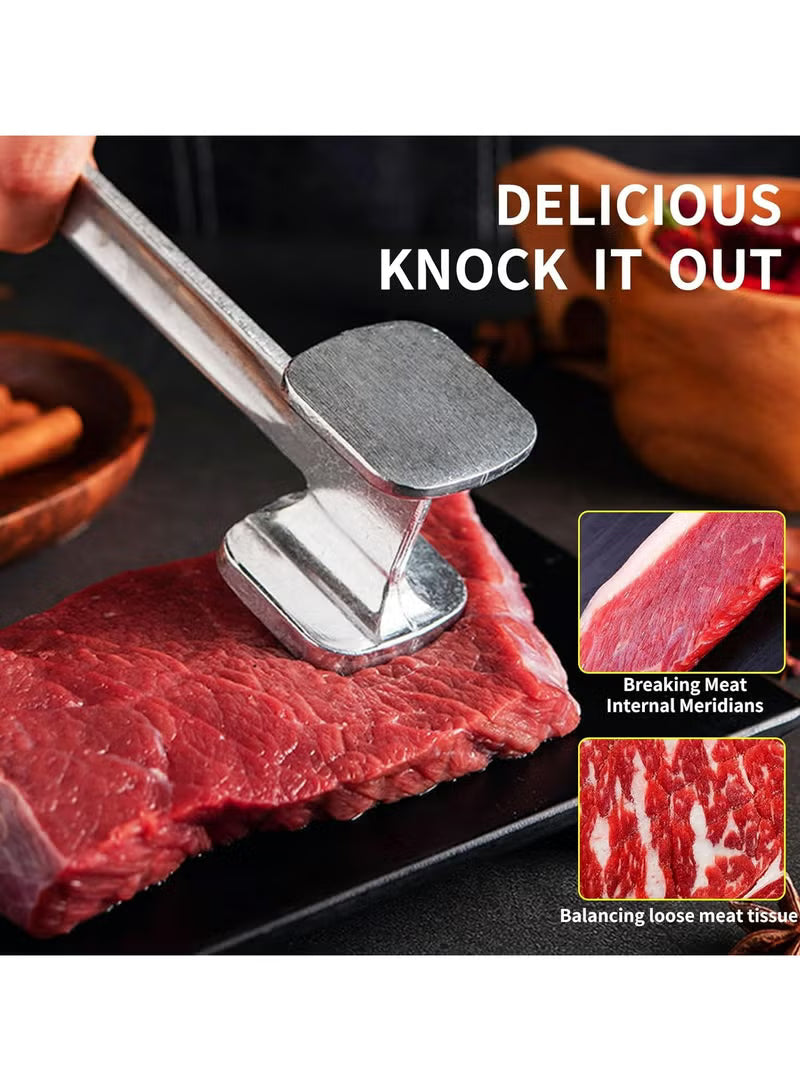 double sided stainless steel meat tenderizer hammer