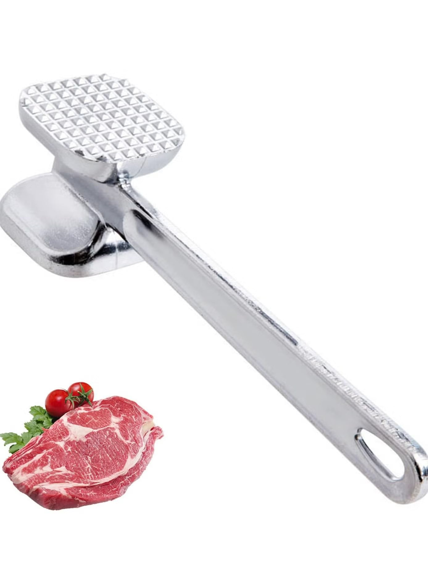 double sided stainless steel meat tenderizer hammer
